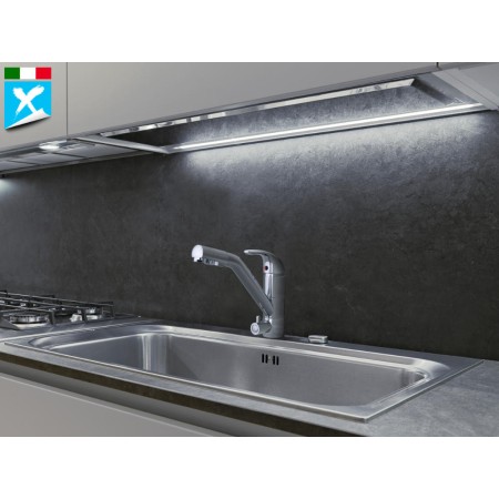 Rubinetto tre vie miscelatore canna bassa