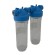 Batteria twin porta filtro 10"  trasparente-trasparente