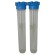 Batteria twin porta filtro 20"  trasparente-trasparente