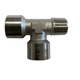 Raccordo a T M FF  1/4" Nichelato