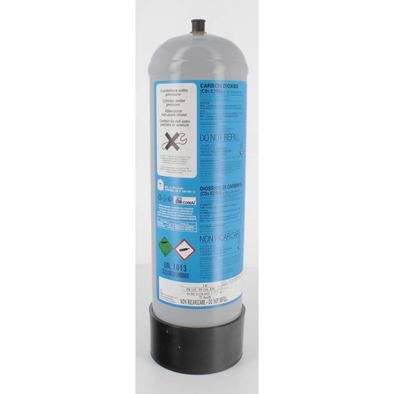 5 bombole CO2 monouso e290 uso alimentare acqua frizzante per gasatori e refrigeratori  acqua attacco M11x1 Edenya® : : Casa e cucina