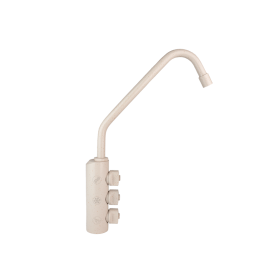 Rubinetto 3 vie alto inox fragranite avena per erogatori sottobanco