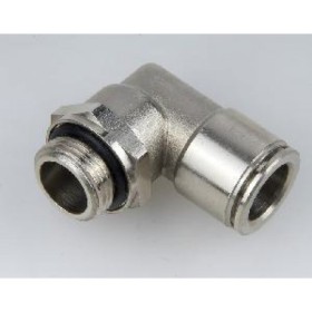 Raccordo gomito 8 mm - 1/4" Metallico Raccordo gomito 8 mm - 1/4" Metallico