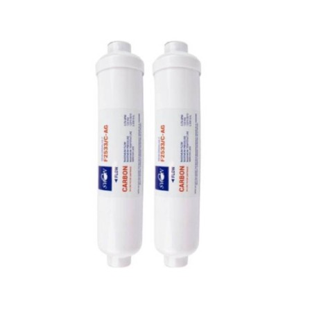 Scatola di 2 pz Filtro in linea Swan 10" carbone + Ag