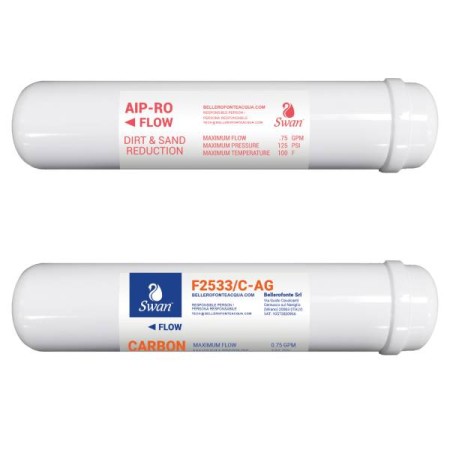Set di filtrazione osmosi anti-batterico 10"