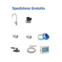 Kit di filtrazione digitale con testata compatibile e rubinetto