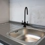 Rubinetto due vie collo Elegance In Acciaio INOX Nero