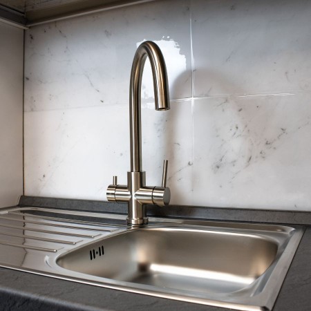 Miscelatore 5 vie tondo in acciaio inox 304