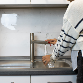 Miscelatore a colonna 3 vie in acciaio inox