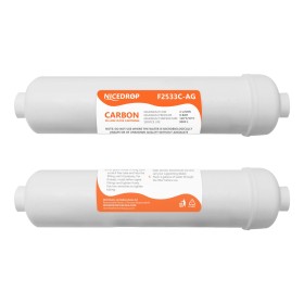 Filtro in linea10" NICEDROP- Carbone Attivo + Ag 2PZ