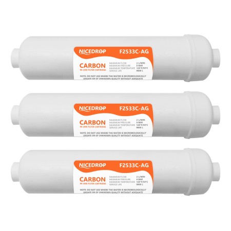 Filtro in linea 10" NICEDROP- Carbone Attivo + Ag 3PZ