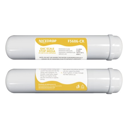 Filtro in Linea 12"NICEDROP Carbone + Resine 2PZ