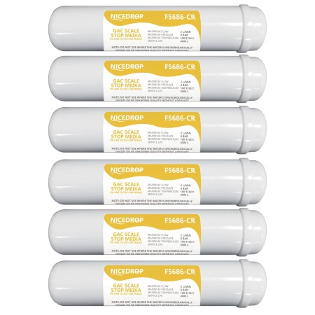 Filtro in Linea 12"NICEDROP Carbone + Resine 6pz