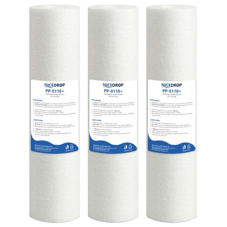 Filtro Sedimenti NICEDROP 10 Pollici 1 Micron Ultrafiltrazione 3PZ