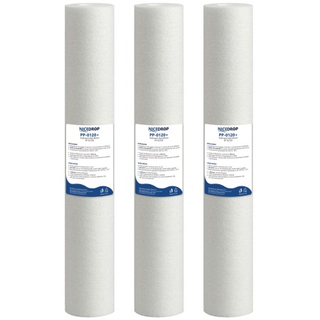 Filtro Sedimenti NICEDROP 20 Pollici 1 Micron Ultrafiltrazione 3PZ