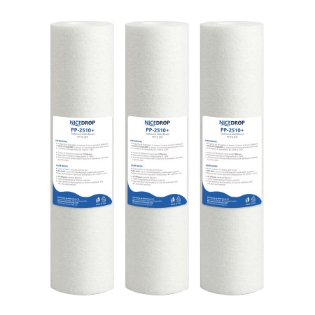 Filtro NICEDROP Sedimenti 10 Pollici 25 Micron 3PZ