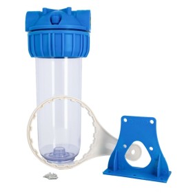 Contenitore tazza porta filtro 10" trasparente ottonata