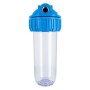 Porta Filtro 10" Trasparente Ottonato | Acquaxcasa.com