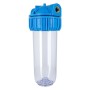 Porta Filtro 10" Trasparente Ottonato | Acquaxcasa.com