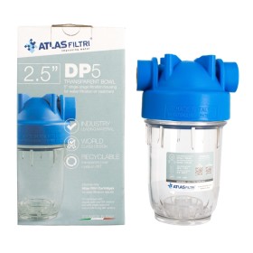 Contenitore tazza porta filtro 5" ATLAS trasparente