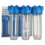 Batteria tris portafiltro 10 pollici Atlas | Acquaxcasa.com