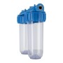 Batteria Twin Porta Filtro 10" Doppia | Acquaxcasa.com