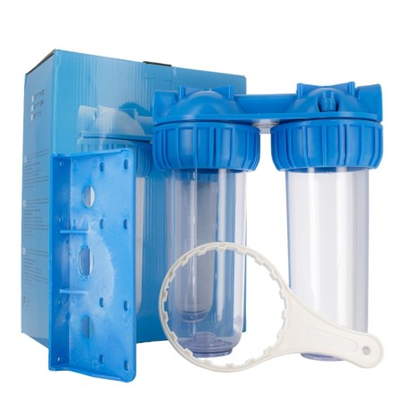Batteria Twin Porta Filtro 10" Doppia | Acquaxcasa.com