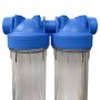 Batteria Twin tazze trasparenti 20 pollici Atlas | Acquaxcasa.com
