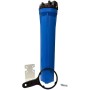 Contenitore tazza porta filtro 20" blu con staffa e chiave | Acquaxcasa.com