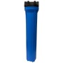 Contenitore tazza porta filtro 20" blu con staffa e chiave | Acquaxcasa.com