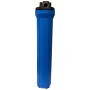 Contenitore tazza porta filtro 20" blu con staffa e chiave | Acquaxcasa.com