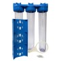 Batteria tris contenitore tazza porta filtro 20" | Acquaxcasa.com