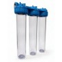 Batteria tris contenitore tazza porta filtro 20" | Acquaxcasa.com