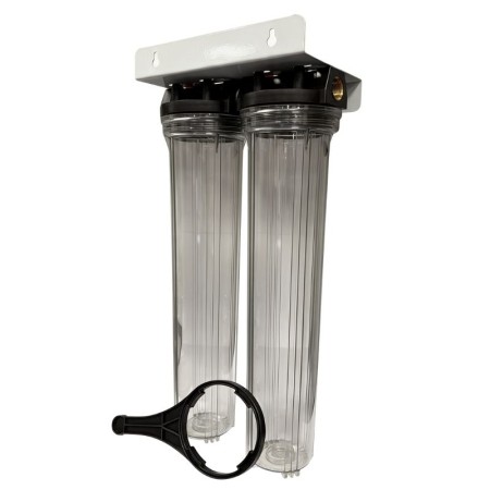 Batteria doppia porta filtro 20" | Acquaxcasa.com