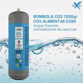Bombola CO2 monouso 1200gr SWAN | Acquuaxcasa.com