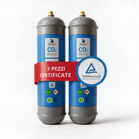 Scatola 2 bombole Co2 Usa e Getta 600 gr Swan | Acquaxcasa.com