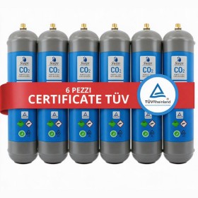 Scatola 6 bombole Co2 Usa e Getta 600 gr Swan