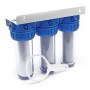 Batteria tris contenitore tazza porta filtro 10" | Acquaxcasa.com
