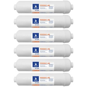 Scatola 6 pz Filtro in linea Swan 10" carbone + Ag | Acquaxcasa.com
